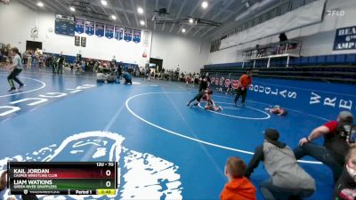 70 lbs Cons. Round 1 - Liam Watkins, Green River Grapplers vs Kail Jordan, Casper Wrestling Club