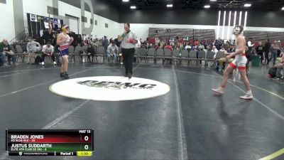 129 lbs Placement Matches (8 Team) - Braden Jones, M2 Blue (NJ) vs Justus Suddarth, Elite Ath Club DZ (IN)