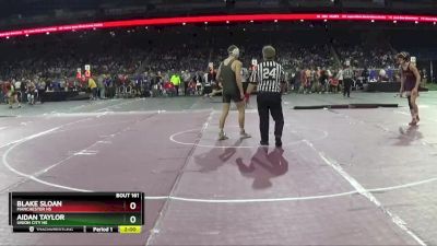 D4-138 lbs Quarterfinal - Blake Sloan, Manchester HS vs Aidan Taylor, Union City HS