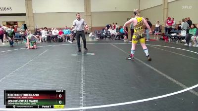 Round 2 - Johnthomas Wade, Swamp Fox Wrestling Club vs Kolton Strickland, Ground Zero Wrestling