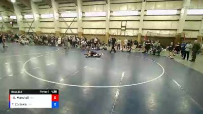 92 lbs Cons. Round 1 - Brody Marshall, Panguitch vs Tristan Zorzakis, Charger Wrestling Club