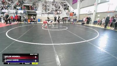 127 lbs Cons. Round 3 - Saylor Wendell, NV vs Alexius Harms, MT