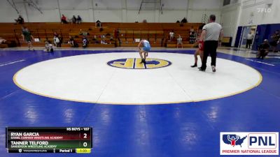 107 lbs Round 3 - Tanner Telford, Sanderson Wrestling Academy vs Ryan Garcia, Daniel Cormier Wrestling Academy