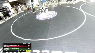 130 lbs Cons. Round 3 - Madeline Merideth, California vs Michelle Lauritzen, California