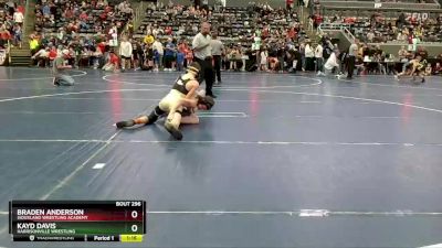 100 lbs Cons. Round 3 - Kayd Davis, Harrisonville Wrestling vs Braden Anderson, Siouxland Wrestling Academy