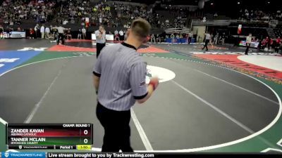 Champ. Round 1 - Tanner McLain, Hitchcock County vs Zander Kavan, Aquinas Catholic