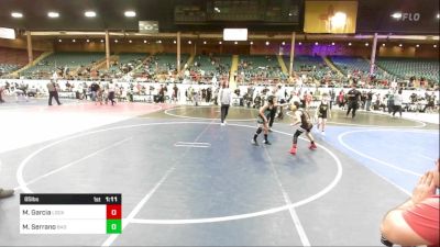 85 lbs Rr Rnd 1 - Mateo Garcia, Lockjaw WC vs Montes Serrano, Bad Cat Wrestling Club