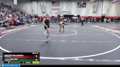 125 lbs Champ. Round 1 - Luca Willins, La Grande vs Kirsten DeLazerda, Estacada