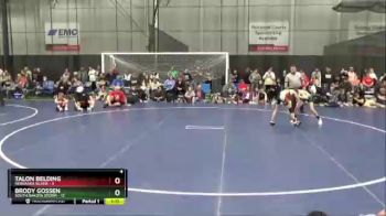 90 lbs Finals (8 Team) - Talon Belding, Nebraska Silver vs Brody Gossen, South Dakota Storm