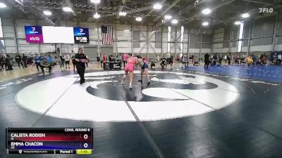 61 lbs Cons. Round 8 - Calista Rodish, IA vs Emma Chacon, AZ