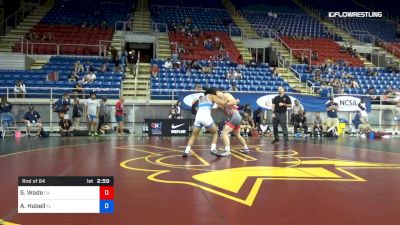 182 lbs Rnd Of 64 - Sam Wade, California vs Ashton Habeil, Florida