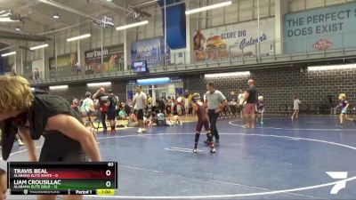 60 lbs Semis & 3rd Wb (16 Team) - Liam Crousillac, Alabama Elite Gold vs Travis Beal, Alabama Elite White