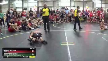 46 lbs Finals (8 Team) - Kemp Enriquez, No Escape Wrestling Academy vs Kolby Pitzen, ARES