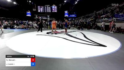 220 lbs Cons 16 #1 - Noah Wenzel, Illinois vs Joseph Lewis, Iowa