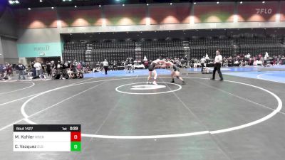 132 lbs Consi Of 16 #1 - Miles Kohler, Wasatch vs Carlos Vazquez, De La Salle