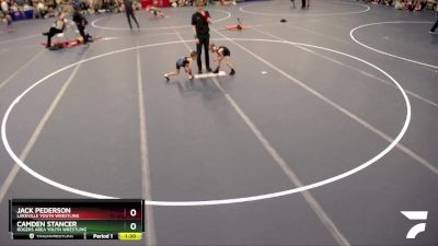 42-45 lbs Cons. Round 3 - Camden Stancer, Rogers Area Youth Wrestling vs Jack Pederson, Lakeville Youth Wrestling