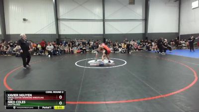 152 lbs Cons. Round 2 - Xavier Nguyen, White Center Warriors Wrestling Club vs Niko Coles, Unattached