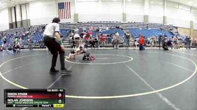 63 lbs Cons. Round 4 - Dixon Starr, Monroe Wrestling Club vs Nolan Johnson, SWAT - Savage Wrestling Athletic Team