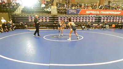 116 lbs Round Of 16 - Kylie Robledo, Baker vs Marissa Ritchie, Vanguard University