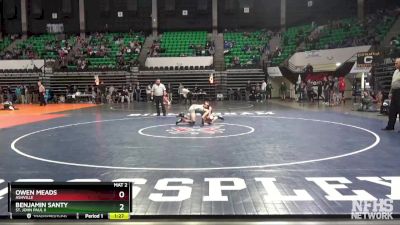 113 lbs Semifinal - Owen Meads, Ashville vs Benjamin Santy, St. John Paul II