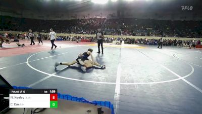 108 lbs Round Of 16 - Nash Neeley, Deer Creek Middle School vs Christian Cue, Sapulpa Junior High