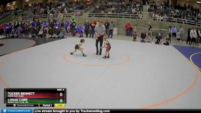 40 lbs Cons. Round 1 - Tucker Bennett, MOOK MAT CLUB vs Logan Carr, Banks Mat Club, Inc