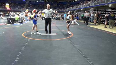 100 lbs Round Of 16 - Gia Kiprislis, Southern Lehigh vs Sabrina See, North East