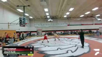 135-160 lbs Semifinal - Jesalyn Blair, Thermopolis Wrestling Club vs Owen Morgan, Cody Wrestling Club