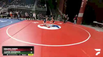 50-55 lbs Quarterfinal - Kinleigh Torres, Windy City Wrestlers vs Harper Henderson, Green River Grapplers