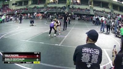 101 lbs Semifinal - Rhielyn Eichthaler, Bridgeport Wrestling Club vs Halle Backer, League Of Heroes Wrestling Club