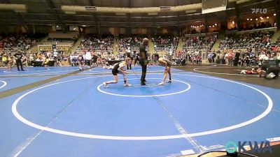 75 lbs Semifinal - Kylee Tran, Hurricane Wrestling Academy vs Liala Dunigan, Pocola Youth Wrestling