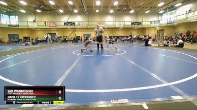 55 lbs Quarterfinal - Jax Wankowski, Fort Zumwalt Wrestling vs Paisley McKinney, Warsaw Wildcat Wrestling