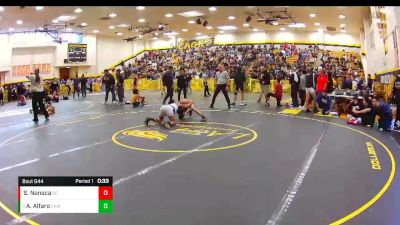 120 lbs Cons. Semi - Arturo Alfaro, Camarillo vs Santino Nonaca, San Clemente