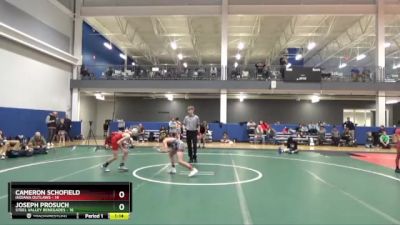 84 lbs Round 4 (16 Team) - Joseph Prosuch, Steel Valley Renegades vs Cameron Schofield, Indiana Outlaws