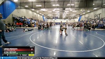 105 lbs Cons. Semi - Jayda Mendoza, Roy Wrestling Club vs Kyrie Mecham, Cougars Wrestling Club