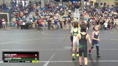 45 lbs 1st Place Match - Bryce Warm, Headhunters vs Cooper Molkara, Predators