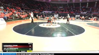 3A 220 lbs Champ. Round 1 - Leonardo Tovar, Plainfield (North) vs Dylan Berkowitz, Elk Grove Village (E.G.)