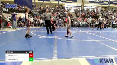 64 lbs Rr Rnd 1 - Jackson Griffin, Choctaw Ironman Youth Wrestling vs Grayson Vanzant, Bristow Youth Wrestling