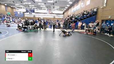 125 lbs Cons. Round 2 - Manti Crane, Westlake vs Isaiah Perez, Timpanogos Wrestling