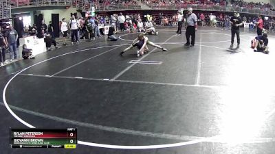 90 lbs Cons. Round 2 - Giovanni Brown, Nebraska Elite Wrestling Club vs Rylan Peterson, The Best Wrestler