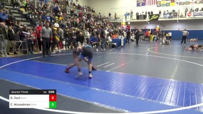 72 lbs Quarterfinal - Greyson Zoul, Buckeye vs Crew Musselman, Orchard W.C.