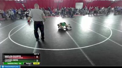 84 lbs Quarterfinal - Waylon Rumppe, Team Nazar Training Center vs Camden Berg, Wisconsin