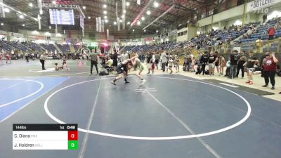 144 lbs Consi Of 8 #2 - Carson Diana, Pikes Peak Warriors vs Jerry Holdren, Holly WC