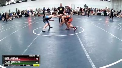 125 lbs Champ. Round 2 - Mark Bonfante, Wellington vs Jace Morgan, Wrestling University-MI