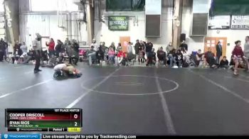 140 lbs Finals (2 Team) - Cooper Driscoll, Junior Terps Xtreme vs Ryan Rios, PA Alliance Black