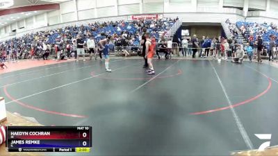 74 lbs Quarterfinal - Haedyn Cochran, IN vs James Remke, IL