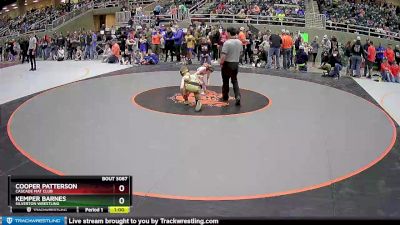 74 lbs Champ. Round 1 - Kemper Barnes, Silverton Wrestling vs Cooper Patterson, Cascade Mat Club