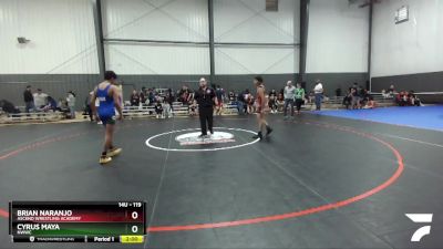 119 lbs 3rd Place Match - Brian Naranjo, Ascend Wrestling Academy vs Cyrus Maya, NWWC