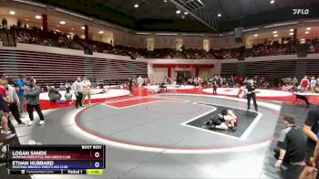 132 lbs Champ. Round 2 - Ethan Hubbard, Mustang Bronco Wrestling Club vs Logan Sands, Norman Freestyle And Greco Club
