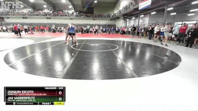 205 lbs Champ. Round 1 - Joaquin Escoto, Webb City Youth Wrestling Club-AAA vs Jax Vanderfeltz, Tri-Cap Wrestling Club-AA